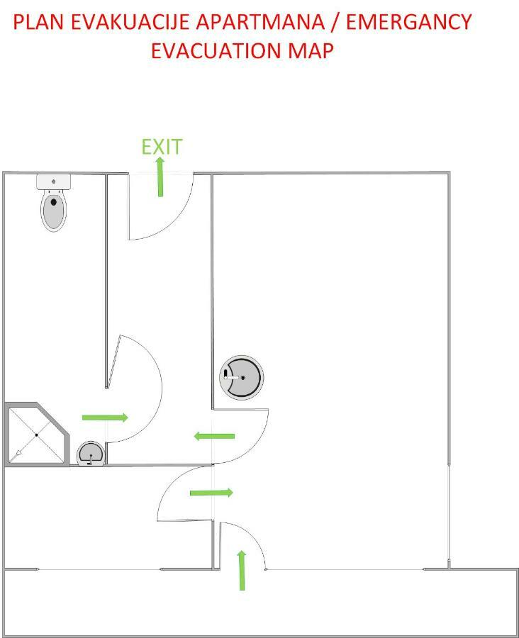 זאגרב Studio Apartman Tirkiz מראה חיצוני תמונה